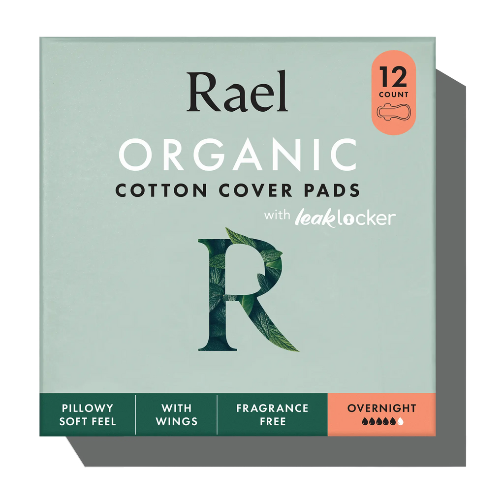 Overnight Organic Cotton Cover Pads With Wings